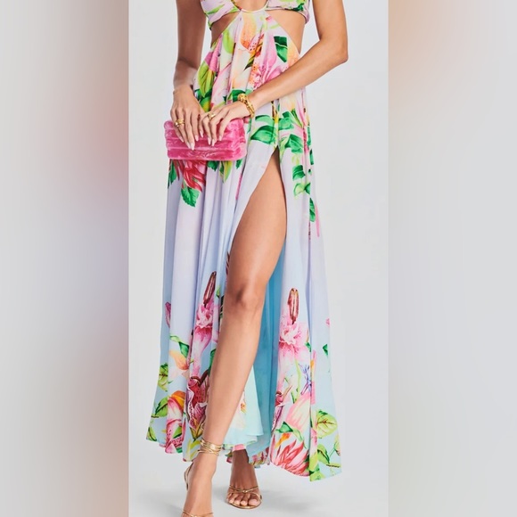 Lora Long Dress 🪷🌺🪷 Hibiscus by ROCOCO SAND - XXS ❌ SOLD ❌ - Picture 2 of 6